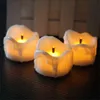 Velas votivas de bateria cintilante, 6 ou 12 peças, kerzen led branco quente, pequeno bougie led flamme vacillante, velas românticas