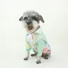 Marca de lazer animais de estimação Primavera verão cão camisas fina seda colorida animais de estimação t shirt teddy bulldog schnauzer