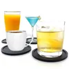 6 cores silicone coasters antiderrapantes copos antiderrapantes almofadas resistentes ao calor montanha-russa macia para proteção de mesa se encaixa tamanho bebendo óculos