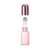 Roségoldene Rollerflaschen aus Glas für ätherische Öle, tragbar, für Reisen, leere Kosmetik-Unterflasche, 1 ml/2 ml/3 ml/5 ml