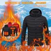 Giacche da uomo Gilet riscaldante intelligente da uomo Usb 9 pezzi Elettrico a temperatura costante Piumino in cotone Abbigliamento caldo riscaldato gratuito