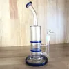 Glas-Wasserpfeifen Honeycomb Perc Dab Rigs