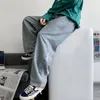 Koreanska Wide-Ben Jeans Mäns Fashion Retro Casual Män Streetwear Loose Hip-Hop Straight-Ben Denim Trousers Mens S-2XL