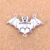 23pcs Antique Silver Bronze Plated bat vampire dracula connector Charms Pendant DIY Necklace Bracelet Bangle Findings 29*47mm