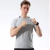 Mens Tracksuit Clothing T-shirts Tees Men Sports Short-sleeved Fitness Quick-drying Running Stretch Leisure Outdoor Training T-shirt
