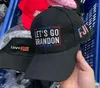 Nakış FJB Gidelim Brandon Balkon Balkalar Unisex Mektuplar ABD Bayrağı Yıldız Şerit Işlemeli Beyzbol Şapkası Ayarlanabilir Snapbacks Tasarımcılar Spor Sun Visor G30W85P