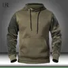 가을 남자의 군사 위장 양털 후드 군대 전술 남성 겨울 카모 힙합 풀오버 hoody sweatshirt 느슨한 의류 210728