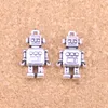 50 adet Antik Gümüş Bronz Kaplama Mekanik Robot Charms Kolye DIY Kolye Bilezik Bileklik Bulguları 18 * 11 * 4mm