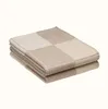 2021 Letter Cashmere Designer Blanket Soft Woolen Scarf Shawl Portable Warmth Thickening Plaid Sofa Bed Fleece Knitted Blanket 135*180CM