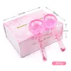 Massagers Ice beauty ball- 2PC Globes Pink Facial Roller for Cold or Hot Skin Globe Durable Quartz Glass Face and Eye Rollers Reduce Puffiness 100 pcs J033