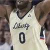 Liberty Flames Basketball Jersey NCAA College cousu Caleb Homesley Darius McGhee Scottie James Elijah Cuffee Kyle Rode