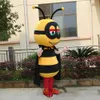 Mascot Costumes Yellow Black Bumble Bee Mascot Costume Mascotte Bee Honeybee Mascot Costume Suits Halloween Party Dress Outfits
