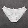 2021 Nya Lace Briefs Panties Kvinnor Sexig Bikini Underkläder Kvinna Broderi Tanga Plus Storlek Erotisk Underkläder Rosa Svart Vit Röd