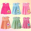 Summer Baby Dress New Girls Fashion Infantyl Dresses Bawełna Ubrania Dla Dzieci Kwiat Styl Kids Clothing Princess Dress 1039 Y2