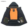 Corbona Aankomst Heren Winterjas Hoge Kwaliteit Katoen Lange Jas Winddicht Zakenmode Outdoor DetachableHat Warm Parka 211214