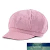 Cappelli di moda per donna Berretto da strillone in velluto a coste Solido Autunno Inverno Berretto femminile Berretto ottagonale Casquette da donna Prezzo di fabbrica design esperto Qualità Ultimo stile Originale