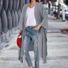 Kvinnors Mode Blusar Celmia Kimono Cardigan Långtröjor Casual Loose Solid Beach Cover Up Sleeve Toppar Plus Storlek 7