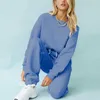 Jesień Dress Women Sports 2 sztuk Set Bluzy Sweter Bluzy Suit 2021 Domowe spodnie dresowe Luźne Garnitury Stroje Y0625