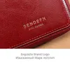 女性のコインの財布の革Sendefn財布グリル小型財布レディ小さな財布ポケット女性お金/カードホルダーのための短い財布