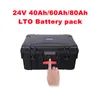 20000 Cycles LTO batterie 24V 80Ah Lithium Titanate Rechargeable avec BMS + chargeur pour EV e-scooter énergie solaire
