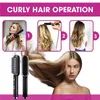 Wielofunkcyjny Profesjonalny Prostownica Włosów Szybkie Heating Curler Iron Cermiczne Szczotka Do Włosów Curling Flat Irons Tik Tok Styling Tool Styler Packing Pakowanie H8901