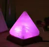 LED jouets sel lampe Table bureau veilleuse pyramide cristal roche en bois chambre parure maison chambre décor artisanat ornements cadeau MYY