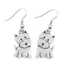 Vintage West Highland Terrier chien boucle d'oreille Boho animaux chiens Brincos amant cadeaux bijoux boucles d'oreilles pour les femmes Pendientes273h