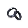 Faceted Hematite Stone Rings for Women Men Unisex Energy Rings