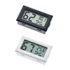 2021 Svart / vit FY-11 Mini Digital LCD-miljö Termometer Hygrometer Luftfuktighetsmätare i rummet Kylskåp Icebox SN3860