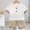 2pcs Boys Summer Clothes Sets Children Fashion Shirts Shorts Outfits for Baby Boy Toddler Tracksuits for 05 Years3755197