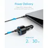 Anker 49.5W Powerdrive Snelheid + 2 USB C Autolader, One 30W PD MacBook iPad iPhone 19.5W Snelle laadpoort voor S9 / S8 enz