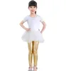 Mädchen Hosen Shiny Gold Silber Punk Leggings Frühling Herbst Kinder Kleidung 4 Farben Optional BT6739