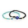 GO2BOHO – Bracelet maléfique turc pour Couples, cadeau pour femmes et hommes, bijoux en perles de pierre naturelle, œil grec, pour la saint-valentin, 2021