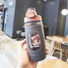 Sports Water Bottle 550ml BPA Free Leak Proof Tritan Lightweight Bottles for Outdoors Camping Cycling Gym CCD12772