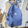 College Student Women School Bags White Cute Female Backpack Waterproof Kawaii Book Bag Ladies Teen Girl Backpacks Fashion Nylon 2327p