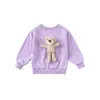 Gooporson cair crianças roupas back urso manga longa moletom korean toddler meninas tops outono bonito pequeno crianças roupas 210715