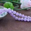 Pärlor grossist äkta naturlig lila lavendel kvarts kristall rund pärlor för kvinnor av smycken diy