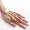 Bangle -Saling Apprrived Metal Skeleton Skull Armband Ghost Claw Link Finger Halloween Jewelry Partiage