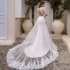 Elegancki styl bohemain Syrenka Suknia ślubna z przeciążeniem Train 2021 Koronki Z Długim Rękawem Boho Suknie ślubne Otwórz Wróć Kraj Kraj Dresses Szata De Mariage