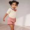 Детская девушка Летние вязаные Bloyers Misha и Puff Baby Lovey Shorts для поп-кукурузного шарика Blommer Dotts 210619