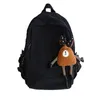 Mochila Estilo Moda Feminina Veludo Cordão Puro Listras Harajuku Mochila Escolar Adolescente Luxo Menina Fêmea Bonita Bagkpack Mochila