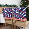 Fournitures de fête Chaise Couvre Independence Day Chaises Couverture Décoration Housses Pour Salle À Manger Décor Festif 100 pcs T2I52311