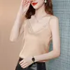 Koreaanse mode tank top vrouwen satijnen kantoor dame zomer mouwloze spaghetti riem plus size xxxl groen s voor 210531