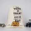 Halloween Candy Bag Bag Подарочный мешок угощение или трюк тыквенные напечатанные холст сумки Hallowmas Рождественская вечеринка фестиваль DrawString сумка DHW64