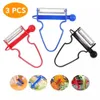 3pcs trio peelers slicer verktyg shredder peeler julienne cutter peel rostfritt stål blad rivare kök tillbehör wll609