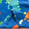 Dessin animé Dinosaure Enfants Enfants Literie Ensemble 4 pièces Couverture de couette Ensemble Girl Garçon Mignonne Kawaii Couette Couette Couette de lit Draps Taie d'oreiller H1115