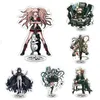 Keychains Dangan Ronpa The Animation Kyouko Monokuma Makoto Character Anime Figures Danganronpa Acrylic Stand Models Collections F1352852