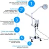 3 in 1 UV Ozone Face Steamer Cold Light LED 5X Magnifier Floor Lamp Facial Body Tattoo Makeup Lamp Beauty Spa Salon Tool