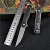 High End Quality Flipper Folding Knife M390 Drop Point Blade Carbon Fiber+Steel Sheet Handle Outdoor EDC Pocket Knives