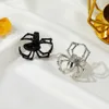 2021 Ny gotisk simulering Animal Spider Ring för kvinnor Män Kyla Punk Style Justerbar Open Ring Halloween COSPALY Accessoarer